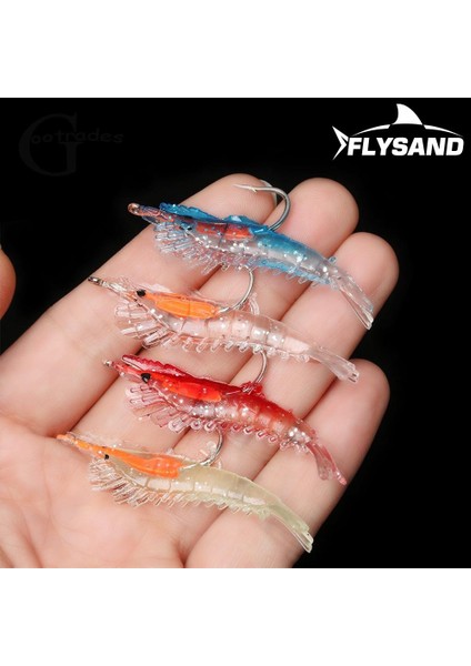 Beyaz Stil Flysand Kanca Karides Yumuşak Cazibesi Silikon Balıkçılık Lures 6cmg Wobbler Balıkçılık Yapay Yemler Kancalar Sazan Olta Takımı (Yurt Dışından) indirimleri