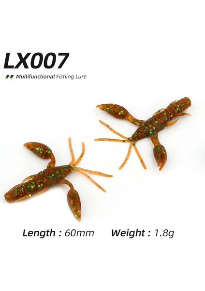 LX007 Tarzı 10 Parça Ardea Yumuşak Yem G Balıkçılık Cazibesi Yapay Yem Solucan Silikon Taramalar Protein Yumuşak Karides Cazibesi (Yurt Dışından)