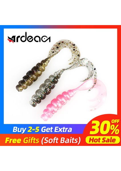 QHC004 Stili Ardea Yumuşak Lures Silikon Yem Worg Yapay Grub Swimbait Wobblers Sazan Çift Renkli Olta Takımı (Yurt Dışından) fiyatları