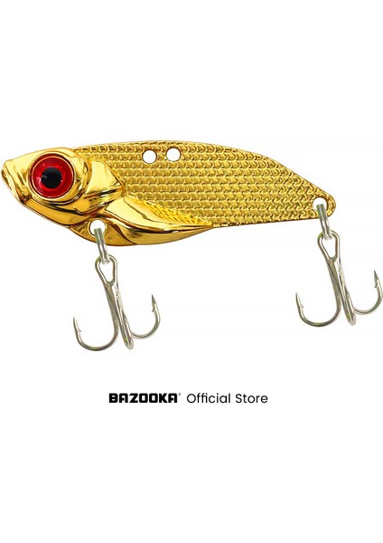 XWSVIB0004 Stili 10 gr Bazuka Vıb Yavaş Jig Jig Metal Yem Balıkçılık Cazibesi Kaşık Kurşun Batan Biyonik Yapay Sert Tekne Tüy Bas Pike Kış (Yurt Dışından)