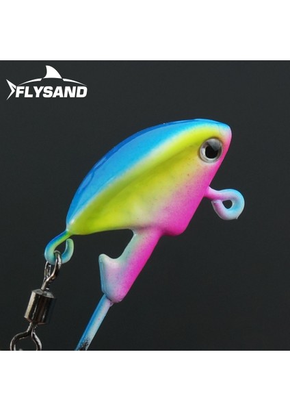 Yeşil Stil 10 gr Flysand Sert Yem Jig Cazibesi Yemler Balıkçılık Jig Kanca Kaşık Paslanmaz Sheel Er Söğüt Döküm Bıçakları Kiti Flysand Fis (Yurt Dışından)