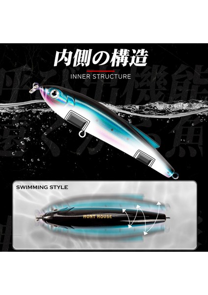 No.10 Stili 140MM Hunthouse Kalem Batan Balıkçılık Cazibesi G LW136 Gt Ton Balığı Levrek Olta Takımı Okyanus Tekne Olta Takımı Deniz Suyu Yemi (Yurt Dışından) indirimleri