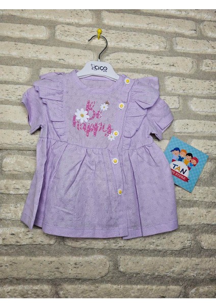 Papatya Motifli ve Düğmeli Elbise fiyatları