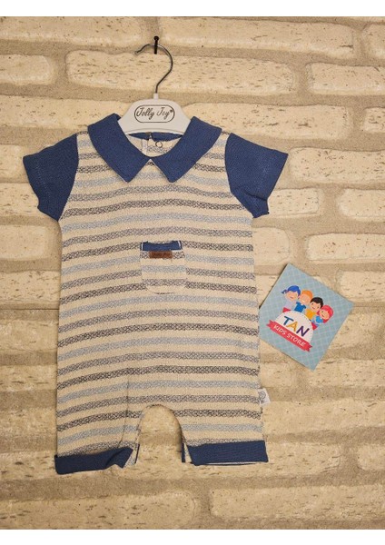 Önü Cepli Müslin Erkek Tulum