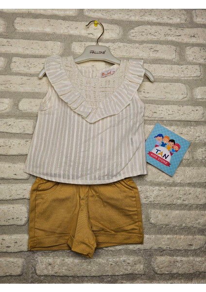 Fırfır Buluzlü Şortlu Takım fiyatları