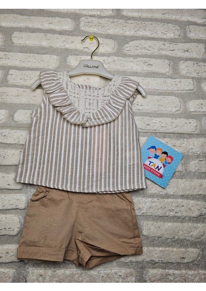 Fırfır Buluzlü Şortlu Takım modelleri