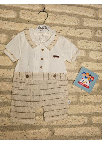 Çizgi Dokumalı Erkek Tulum