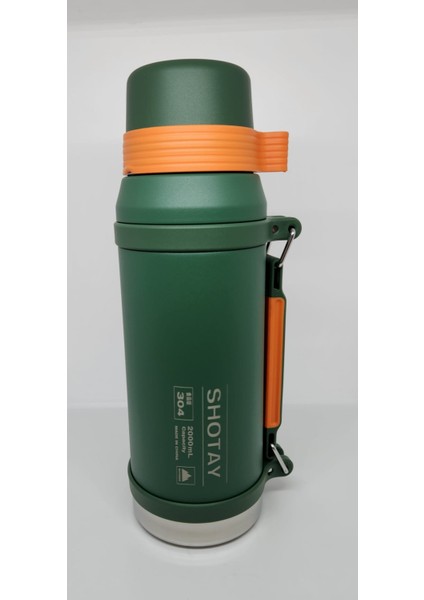 Vacuum Bottle 2 Lt Vakum Termos ST-8217 Haki - Turuncu modelleri