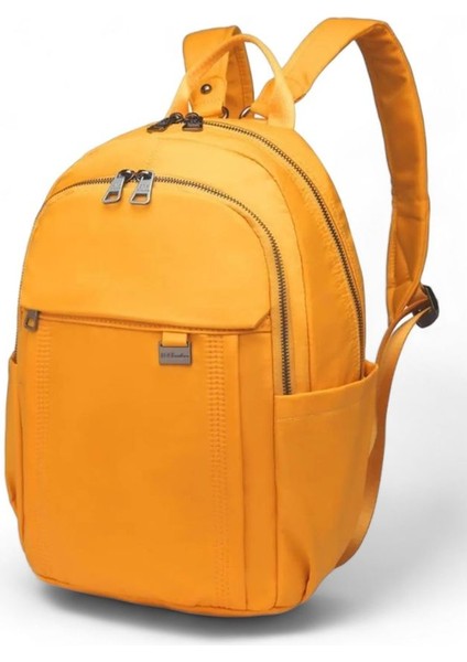 21K - Barcelona Saten Kumaş Kadın Sırt Çantası BC2113 - Hardal fiyatları