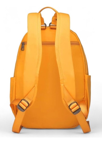 21K - Barcelona Saten Kumaş Kadın Sırt Çantası BC2113 - Hardal modelleri