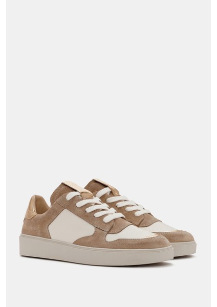 Lunetta Kadın Vizon Süet Deri Sneaker