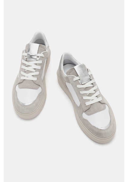 Lunetta Kadın Bej Süet Deri Sneaker