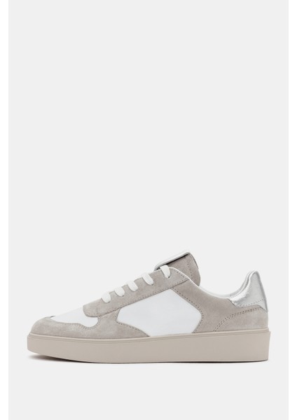 Lunetta Kadın Bej Süet Deri Sneaker