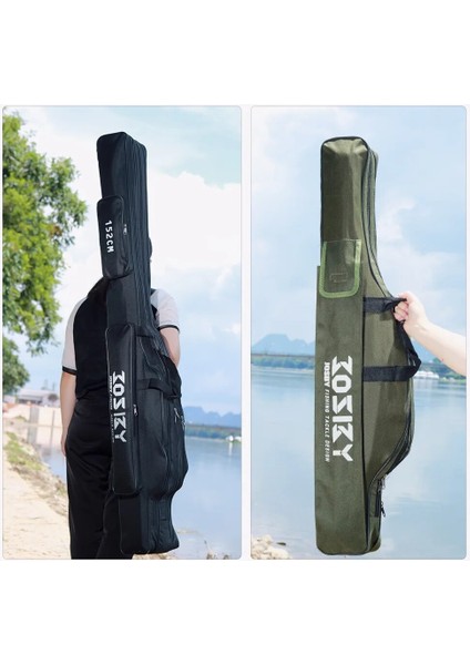 2-Katmanlı-0.6m-Yeşil Stil Taşınabilir Katlanabilir Olta Taşıyıcı Balık Pole Araçları Saklama Çantası Kılıfı (Yurt Dışından) fiyatları
