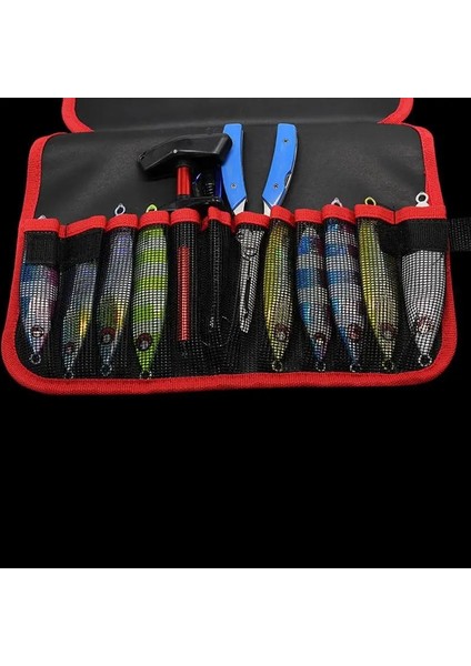 Siyah Stil 12 Yuvaları Balıkçılık Cazibesi Çanta Düzenleyici Yem Saklama Çantası Su Geçirmez Aşınmaya Dayanıklı Ayarlanabilir Jig Cep Olta Takımı Aksesuarları (Yurt Dışından) fırsatları