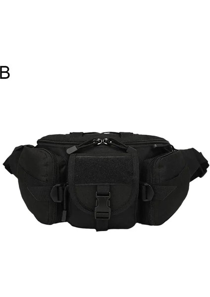 B Tarzı Askeri Fan Çanta Spor Açık Büyük Kapasiteli Su Geçirmez Bel Taktik Çanta Seyahat Sürme Göğüs Çok Fonksiyonlu Çanta Koşu J0M4 (Yurt Dışından)
