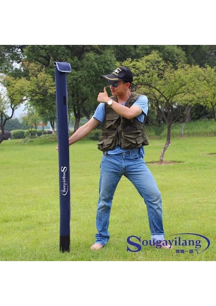 Mavi Stil Sougayilang Su Geçirmez Olta Çantası Taşıyıcı 160 cm Katlanır Olta Çantası Durumda Olta Takımı Organizatör Sazan Balıkçı Çantası Mücadele (Yurt Dışından)