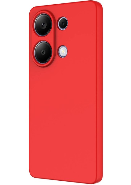 Xiaomi Redmi Note 13 4g Kılıf Kamera Korumalı Içi Kadife Logosuz Mara Lansman Silinebilir Kılıf Kırmızı