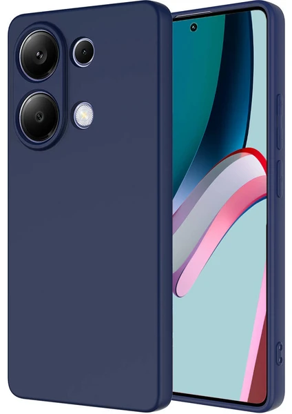 Case 4u Xiaomi Redmi Note 13 4g Kılıf Kamera Korumalı Içi Kadife Logosuz Mara Lansman Silinebilir Kılıf Lacivert