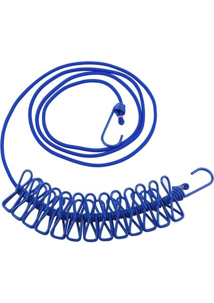 Esnek ve Kompakt Kamp Çamaşır Ipi 12 Mandallı Ile Taşınabilir Kamp Kurutmalık Askı