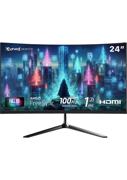 E-Vix Dryad I5-12400F 16GB 256GB M.2 Nvme 6800 Xt Gddr6 16GB 24" Oyuncu Masaüstü Bilgisayarı