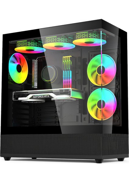 E-Vix Dryad I5-12400F 16GB 256GB M.2 Nvme 6800 Xt Gddr6 16GB 24" Oyuncu Masaüstü Bilgisayarı