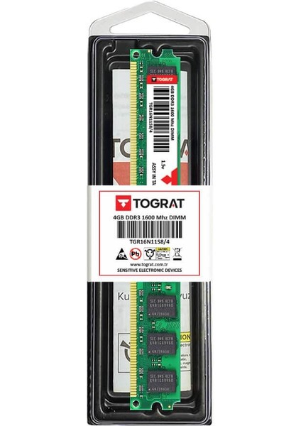 4gb Ddr3 1600 Mhz Masaüstü Pc Ram Bellek - TGR16N11S8/4 - 1.5V