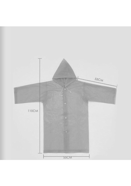 Yağmurluk Unisex Çocuk - Beyaz