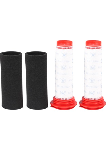 Athlet Kablosuz Süpürge Için Çubuk Filtre+Köpük Ek Parçası (Her Birinden 2 Adet) (Yurt Dışından)