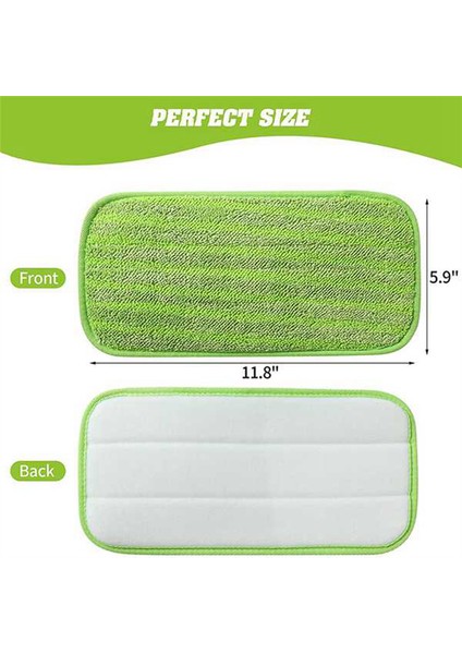 Islak Jet Için 2 Paket Yeniden Kullanılabilir Paspas Pedleri Dolumu - Zemin Temizliği Için Yıkanabilir Mikrofiber Yedek Paspas Pedleri (Yurt Dışından)