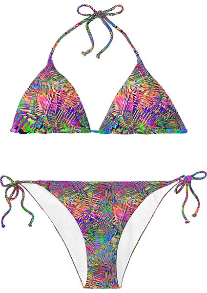 Lisbon Bikini Renkli Kadın Bikini