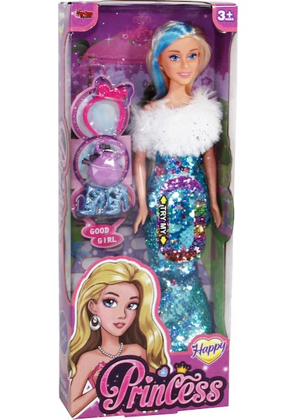 Renk Değiştirebilen Pullu Kıyafetli 29CM Bebek