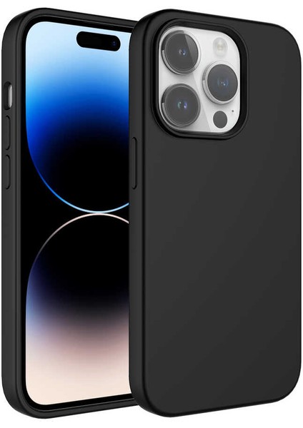 Zeyline Apple iPhone 14 Pro Uyumlu Sıvı Teknolojili Silinebilir Sert Zore Kivi Kapak-Pembe Açık modelleri