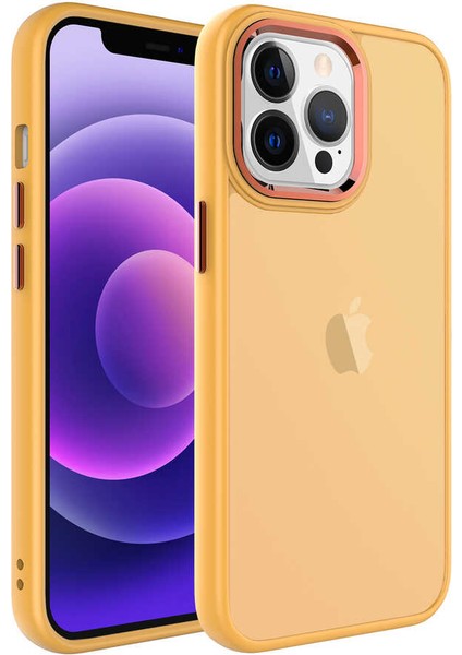 Apple iPhone 13 Pro Max Uyumlu Buzlu Sert Pc Zore May Kapak-Siyah fırsatları