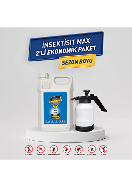 Insektisitt Max 5 Lt Böcek Ilacı + 1,5 Lt  Pompa