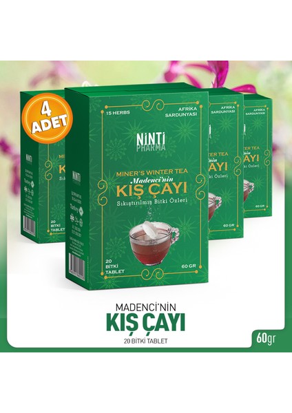 Madenci Kış Çay 4 Adet