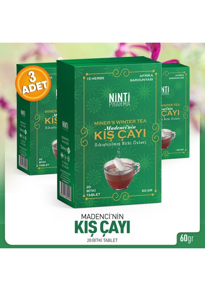 Madenci Kış Çayı 3 Adet