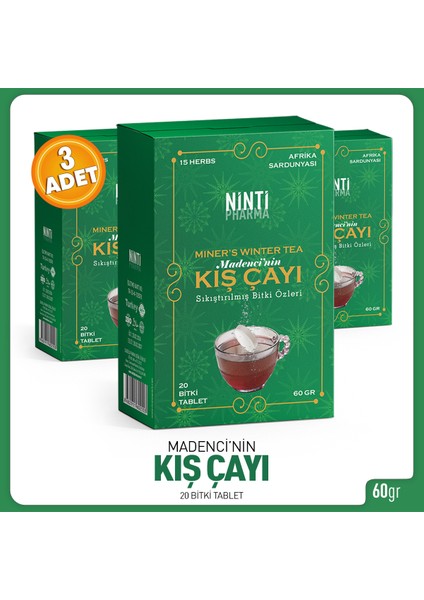Madenci Kış Çayı 3 Adet