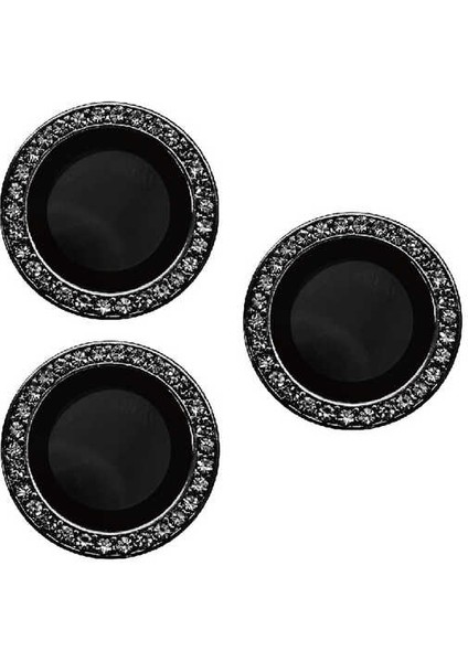 Apple iPhone 14 Pro Max Uyumlu Zore Cl-06 Kamera Lens Koruyucu-Siyah