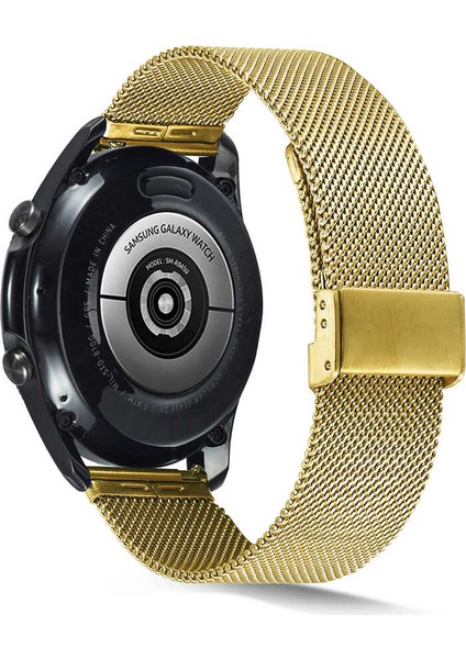 Huawei Watch Gt 3 46MM Uyumlu Krd-45 Metal Kordon Zyl Gold
