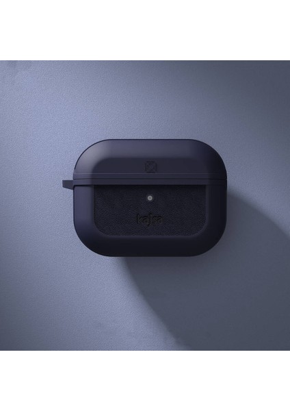 Airpod Pro 2 Uyumlu Kılıf Kajsa Luxe Collection Kablosuz Şarj Uyumlu Koruyucu Kılıf Lacivert fiyatları