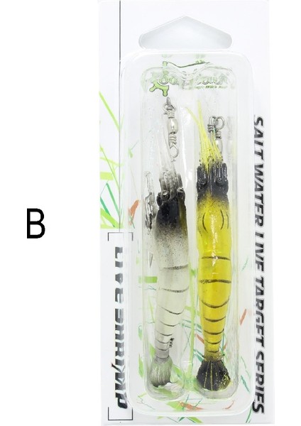 Silikon Karides 2li Takım 10CM 6.5gr Suni Yem 2li Set B
