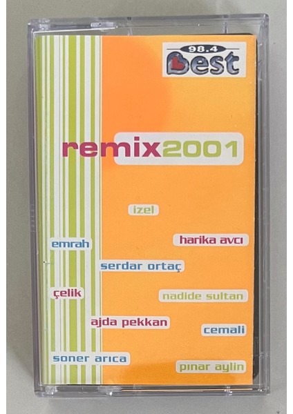 Remix 2001 Kaset Izel,emrah,çelik,serdar Ortaç ... (Orjnal Dönem Baskı Kaset)