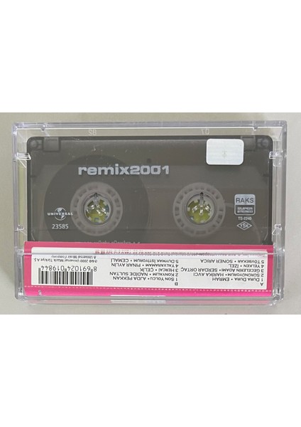 Remix 2001 Kaset Izel,emrah,çelik,serdar Ortaç ... (Orjnal Dönem Baskı Kaset)