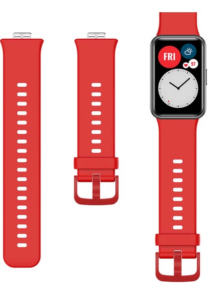 Huawei Watch Fit Krd-43 Uyumlu Kordon Cpu Pembe