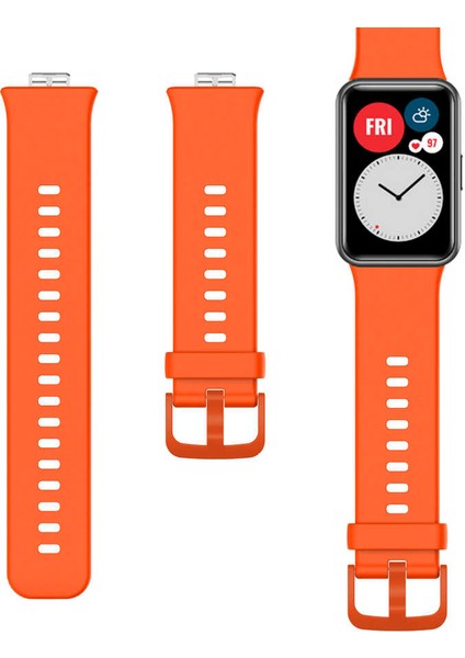 Huawei Watch Fit Krd-43 Uyumlu Kordon Cpu Pembe