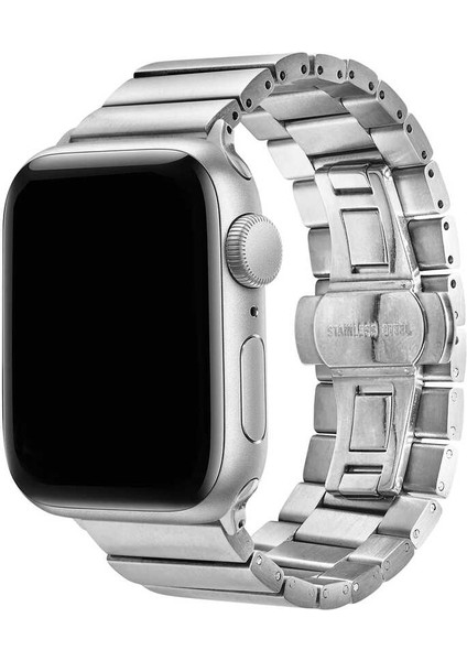 Watch 42MM Uyumlu Krd-41 Metal Kordon Cpu Gümüş