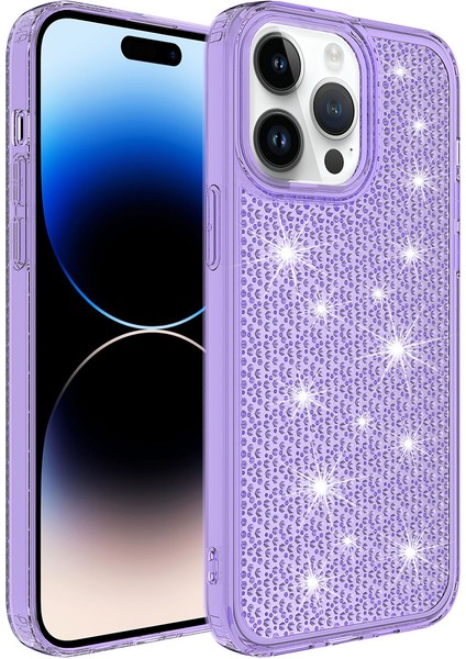 iPhone 14 Pro Uyumlu Airbagli Parlak Tasarımlı Zore Snow Kapak-Siyah