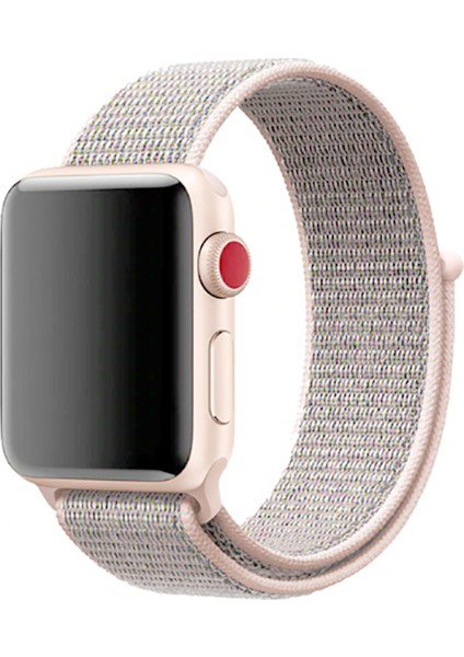 Watch 40MM Uyumlu Krd-03 Hasır Kordon Cpu 5-Pink Sand