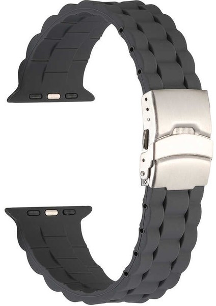 Watch Ultra 49MM Kordon Krd-72 Uyumlu Strap Kayış Cpu Gri